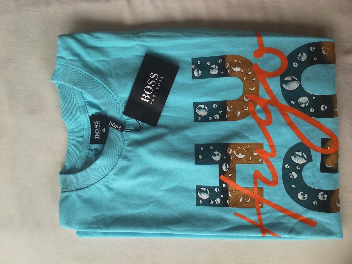T-shirt Hugo Boss turquoise