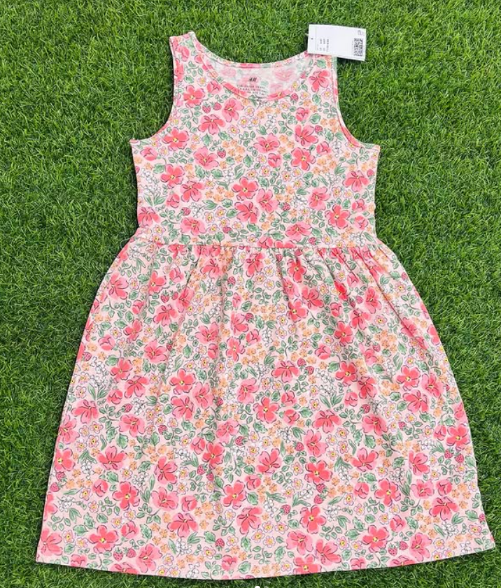 Dress with flowers for girls