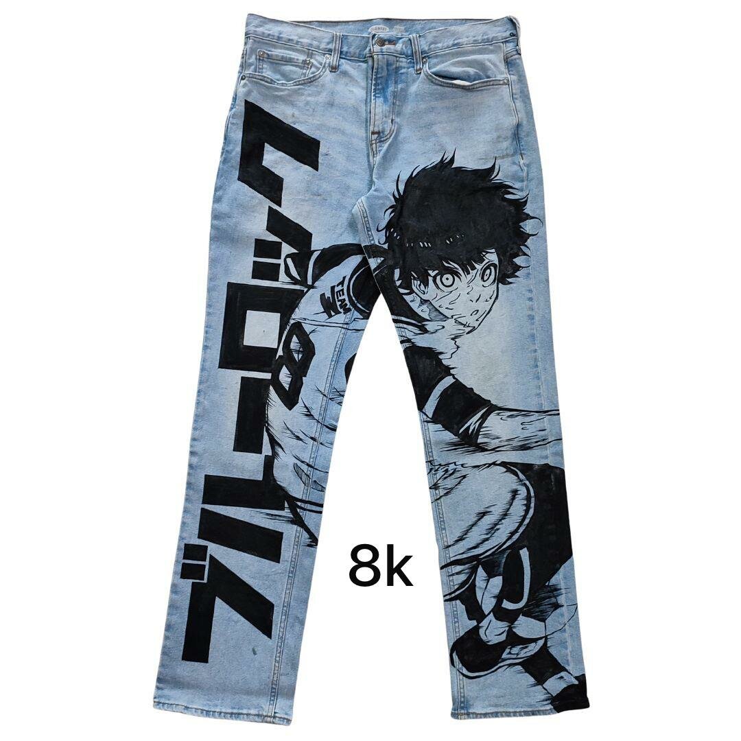 Jeans anime imprimé