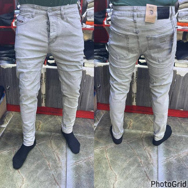 Jean Slim Fit Gris Homme