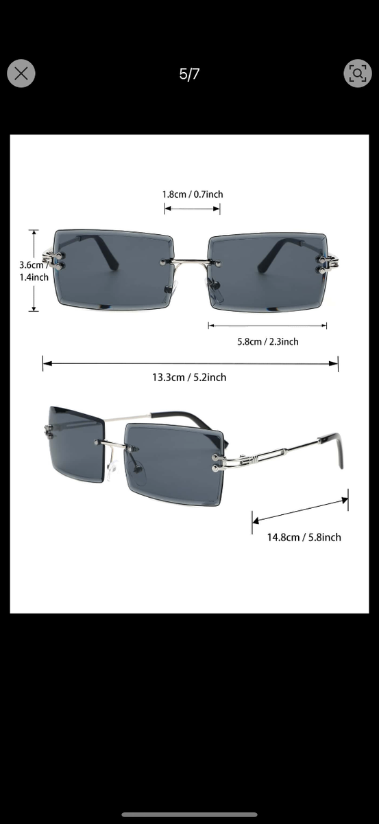 Lunettes de soleil rectangulaires tendance