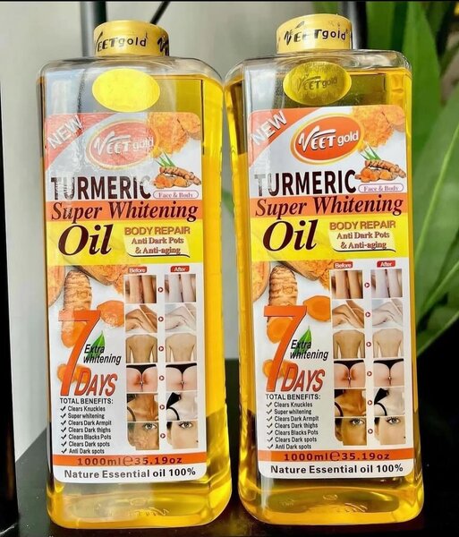 Turmeric whiting body oil