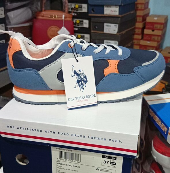 Baskets U.S. Polo Assn. bleu-orange