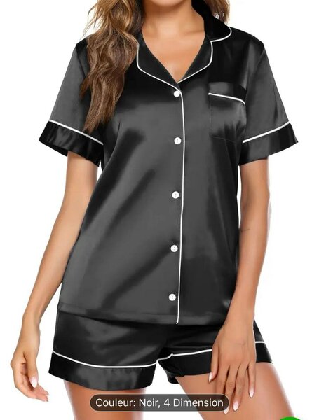 Pyjama en satin pour femmes