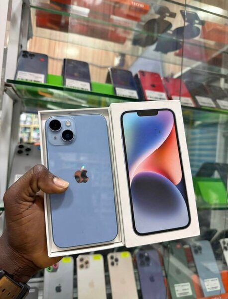 Smartphone moderne bleu