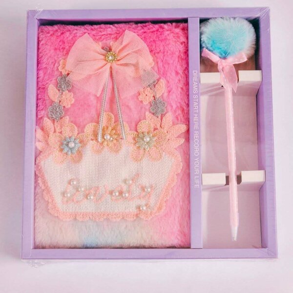 Fur Notebook with Ball point