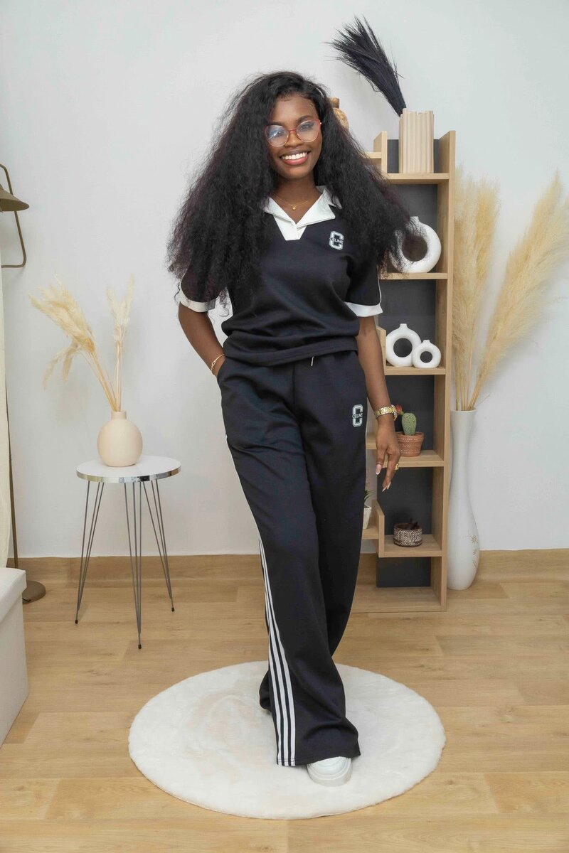 Survêtement noir élégant