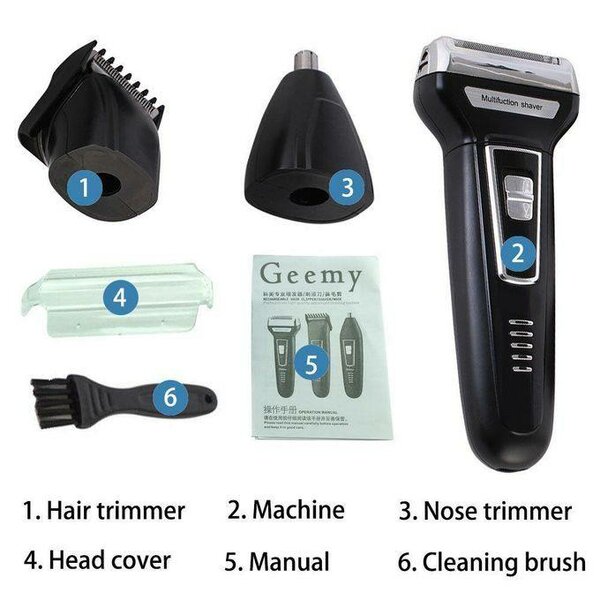 Rasoir électrique multifonction 3 en 1 Geemy