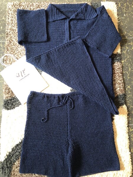 Simple crocheted summer outfits