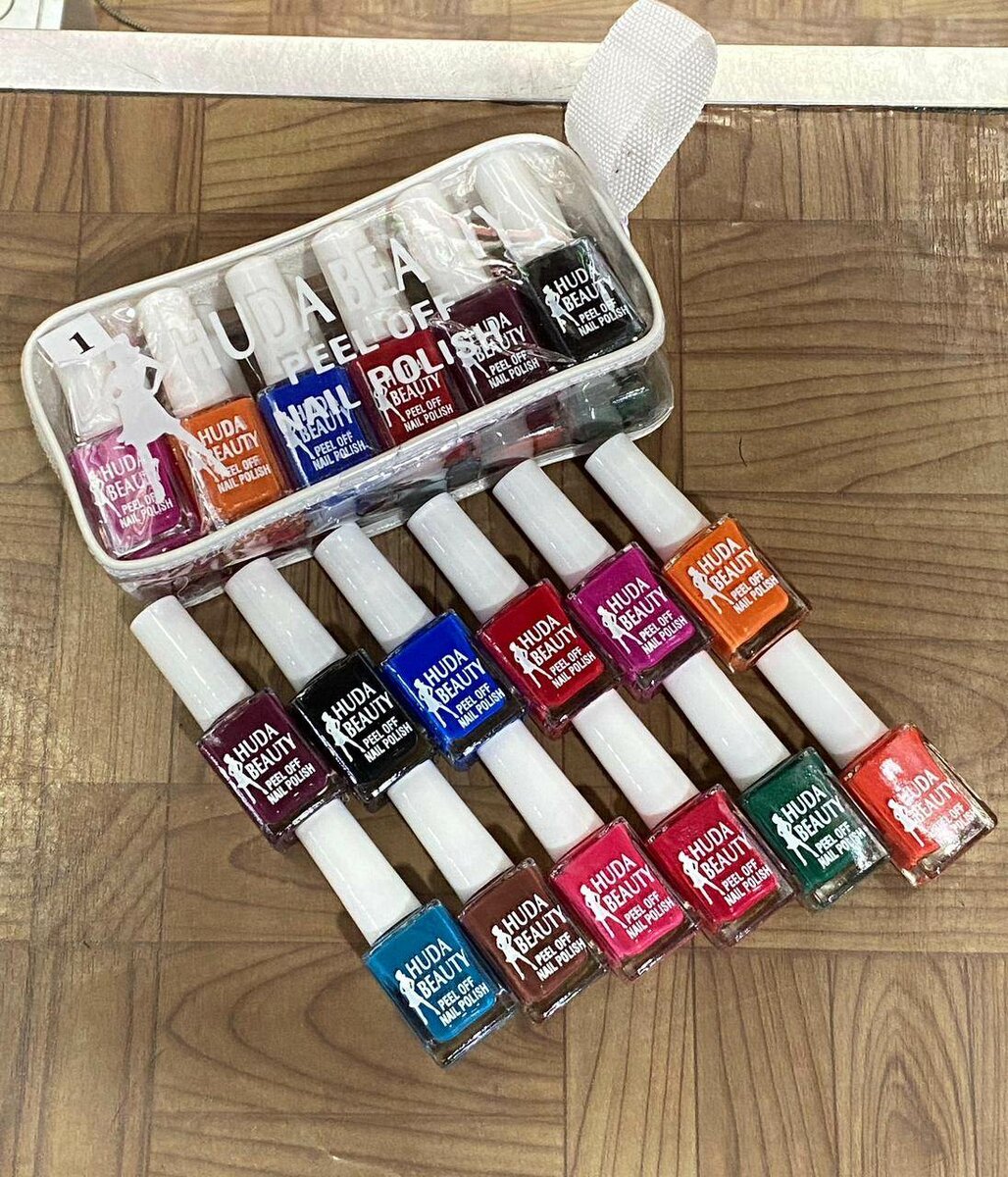 Peel-Off Nail Paint Pack of 12 (2 Settings Available)