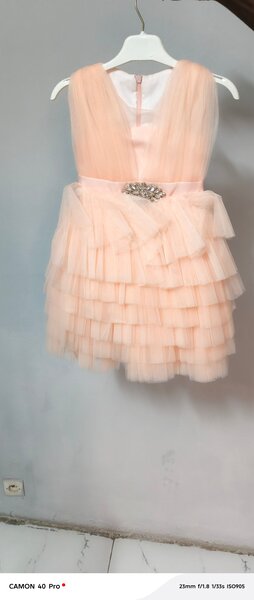 Robe Tutu Enfant Pêche Élégante