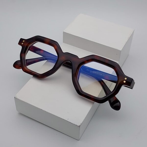Lunettes rétro octogonales