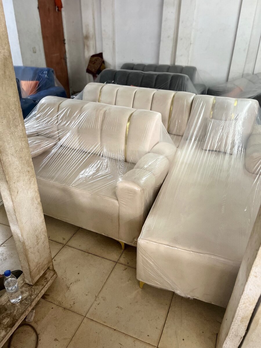 Canapé d'angle en velours