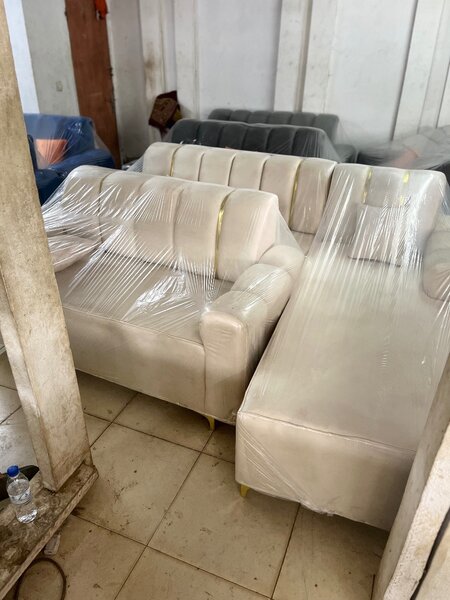 Canapé d'angle en velours