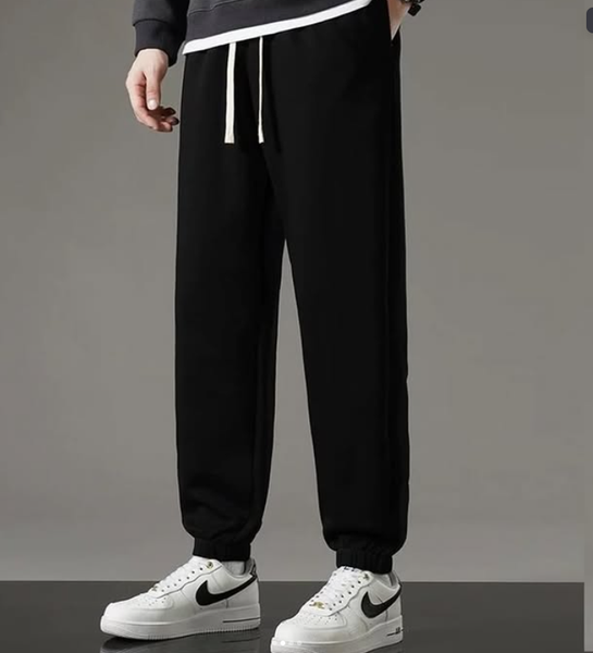 Утепленные штаны черные