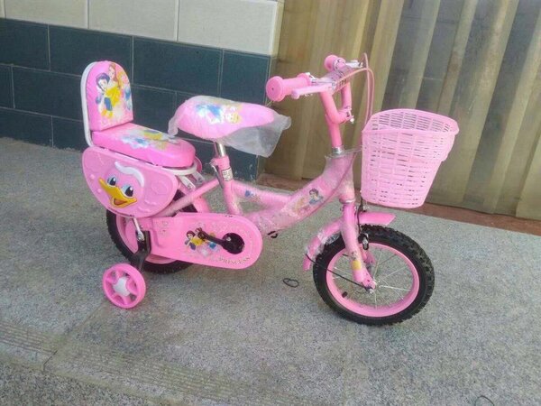 Vélo Enfant Rose avec Stabilisateurs