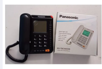 30 Days Warranty Landline Phone Set PTCL Set With Caller ID Calculator Corded Telephone Desktop Phone for PABX Home Office