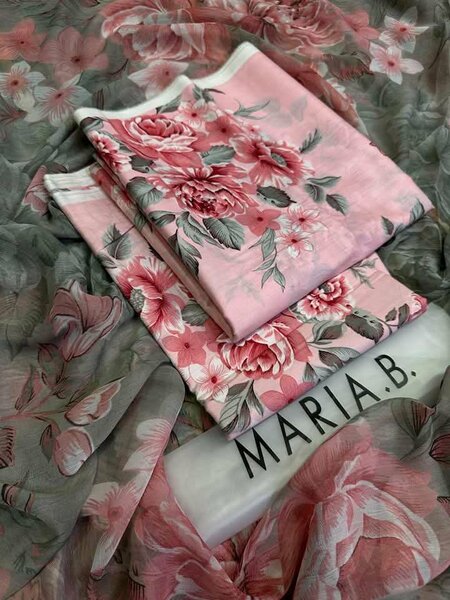 Printed lawn suit