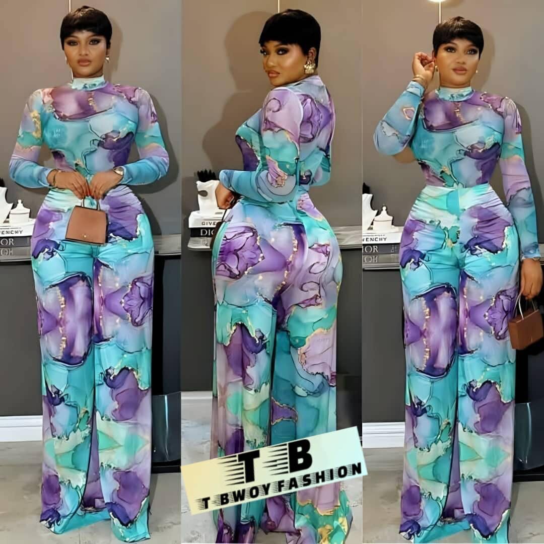 Robe longue imprimée élégante