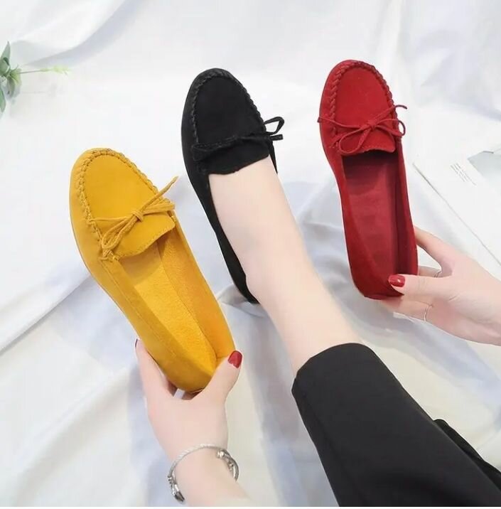 Mocassins dames en daim