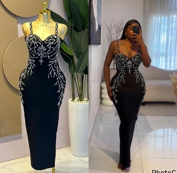 Robe de soirée brodée