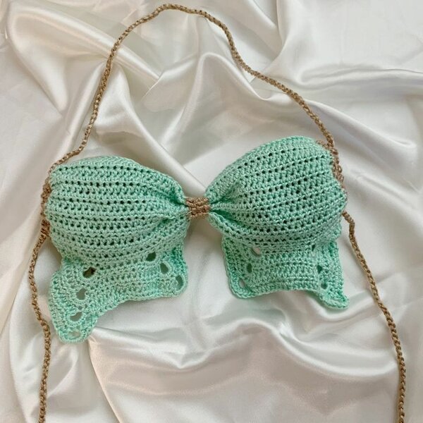 Top papillon en laine