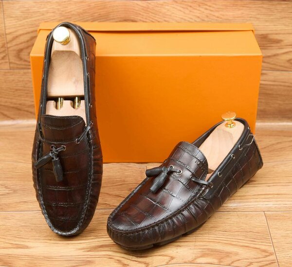 Mocassins en cuir luxe pour hommes
