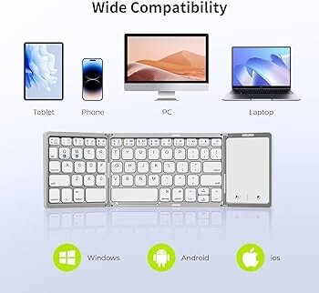 Clavier Bluetooth pliable sans fil