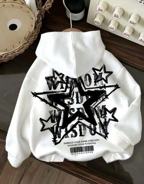 Sweat à capuche imprimé tendance