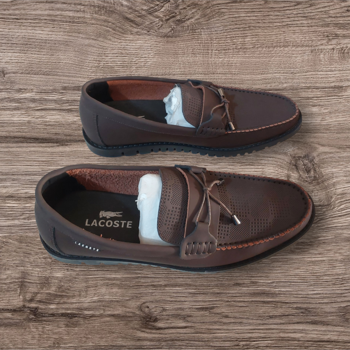 Brown Lacoste loafer -Sz 44