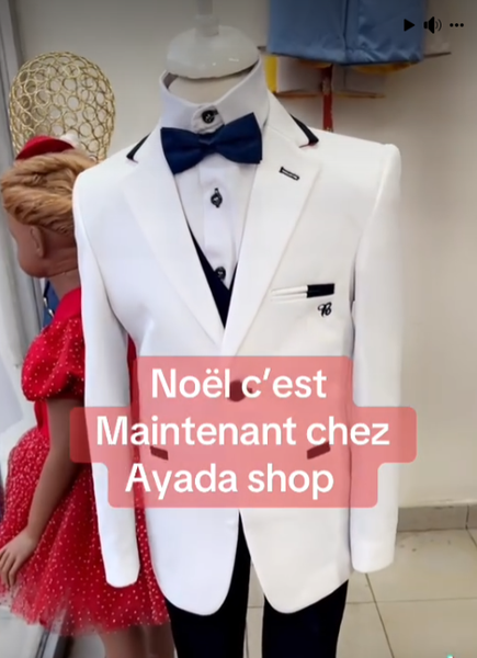 Costume blanc pour garçons