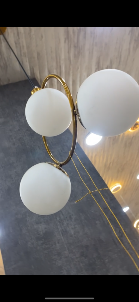 Suspension moderne 3 globes