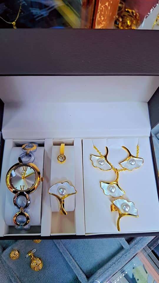 Set montre et bijoux élégant