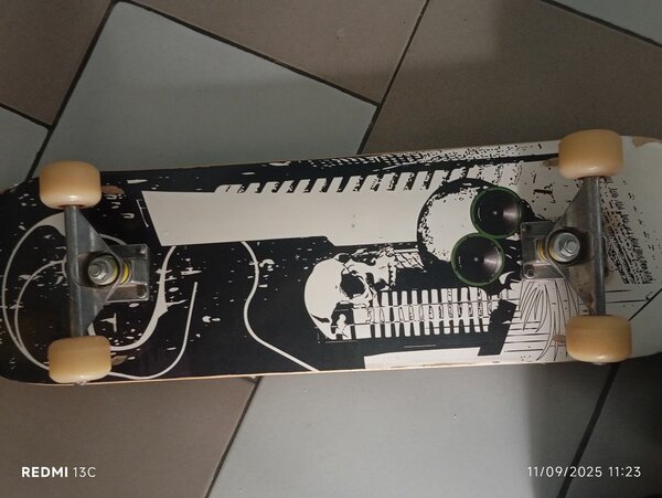 Skateboard Classique Design Crâne