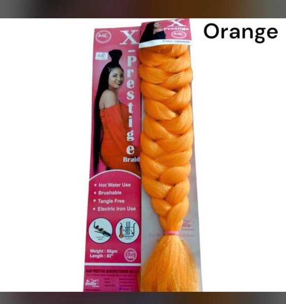 Mèche synthétique orange