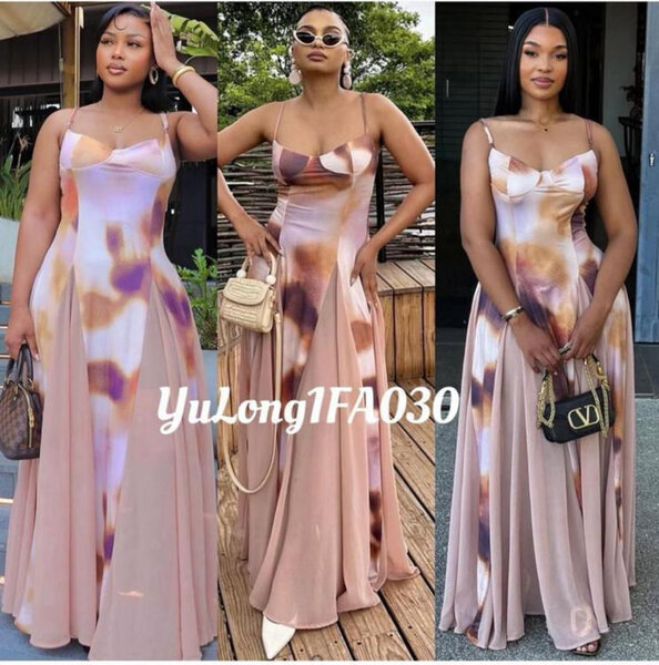 Robe Longue Satinée Évasée