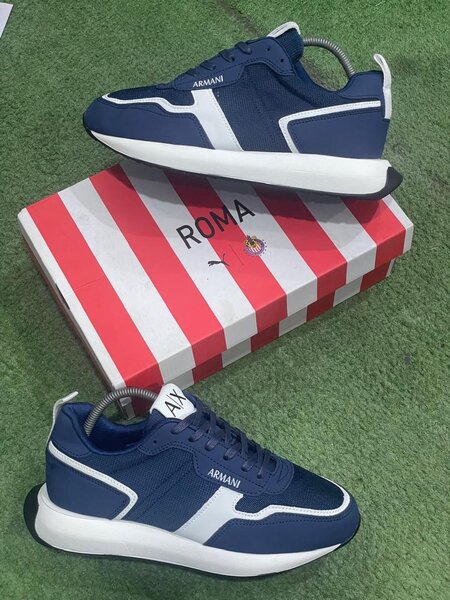 Baskets Homme Bleu Armani