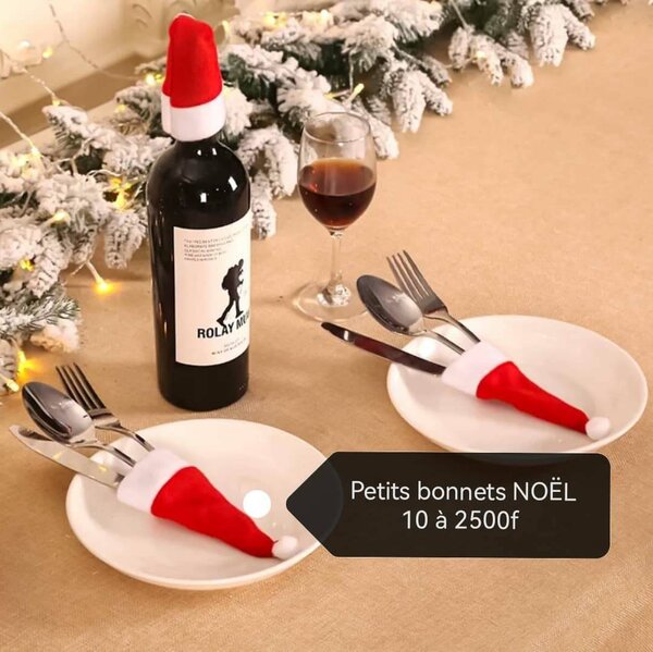 Christmas Santa Hat Utensil Holders