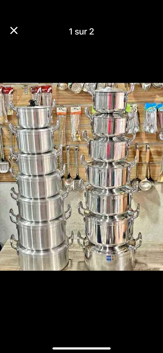 Batterie de Cuisine Inox 12 Pièces