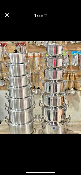 Batterie de Cuisine Inox 12 Pièces