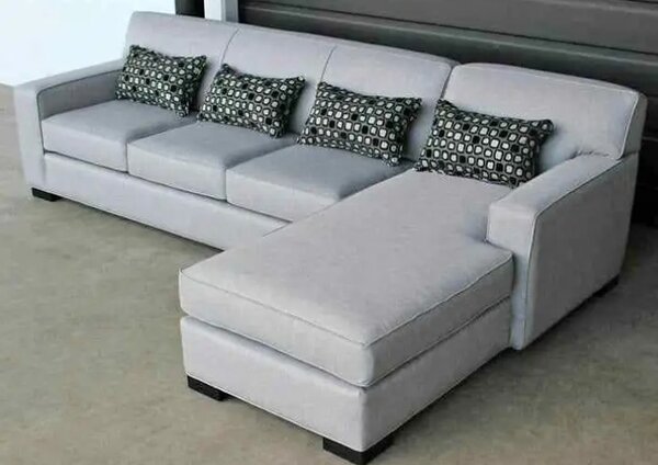 Canapé d'angle gris moderne
