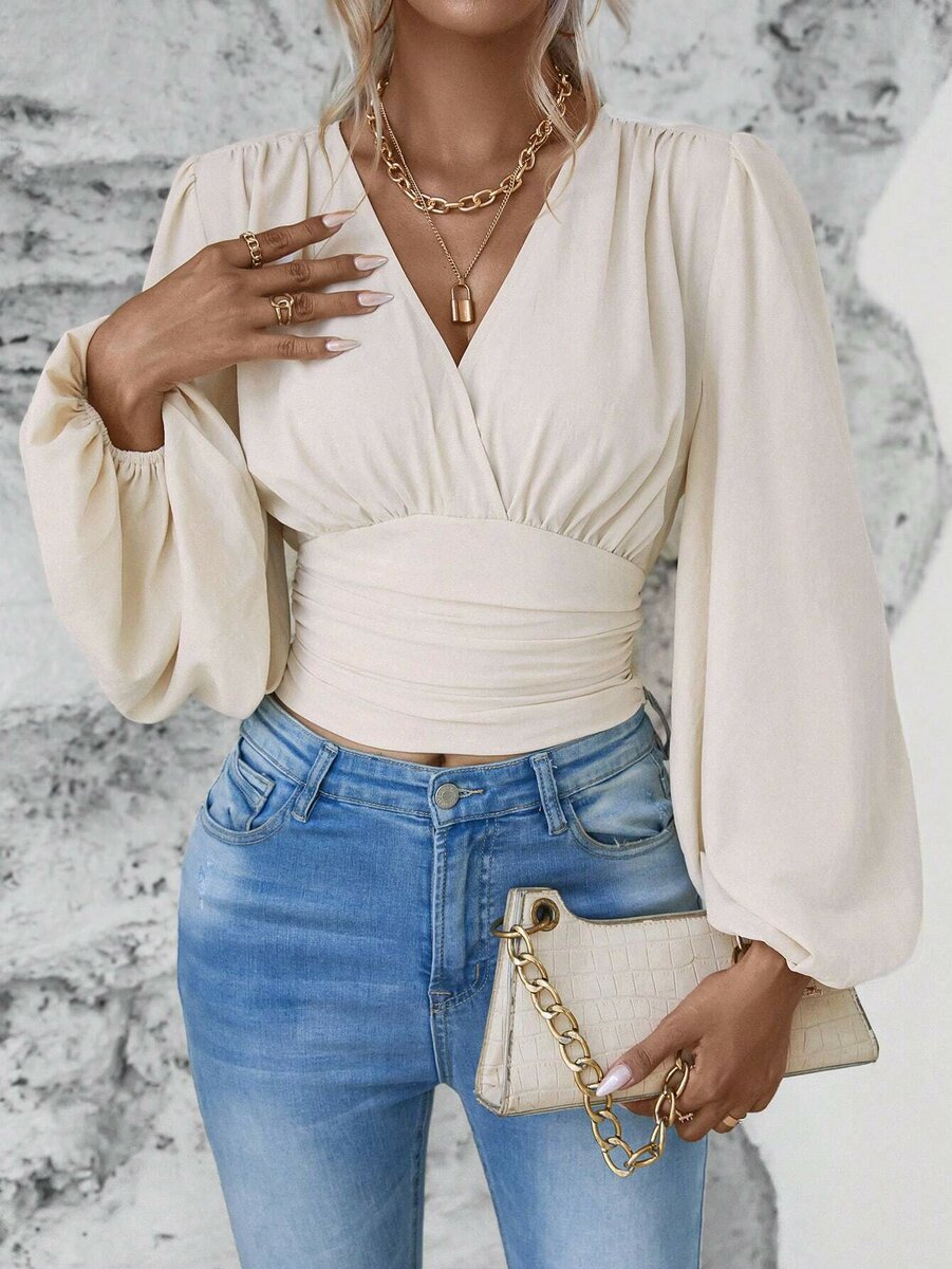 Blouse élégante manches longues