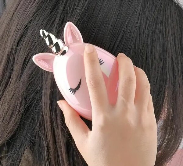Brosse à cheveux licorne