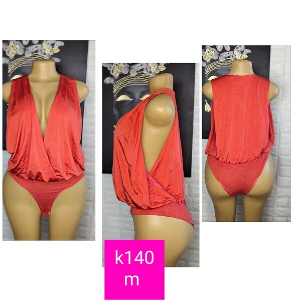 Beautiful and stylish women's bodysuit orange