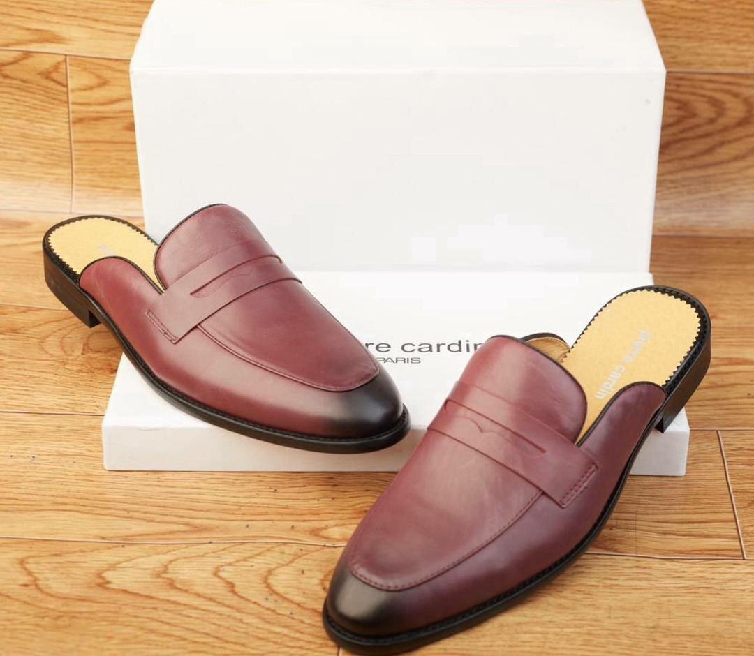 Mules en cuir élégantes homme