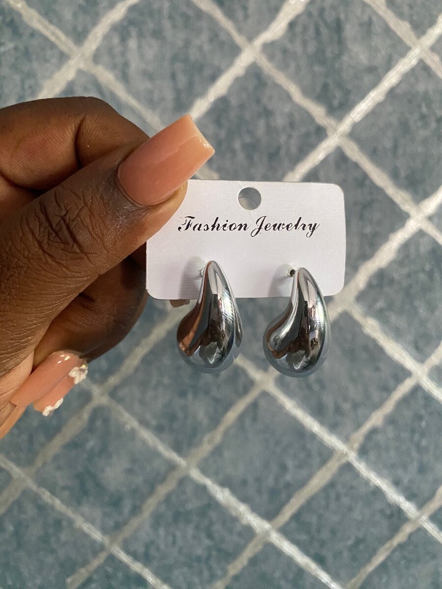 Raindrop earrings silver