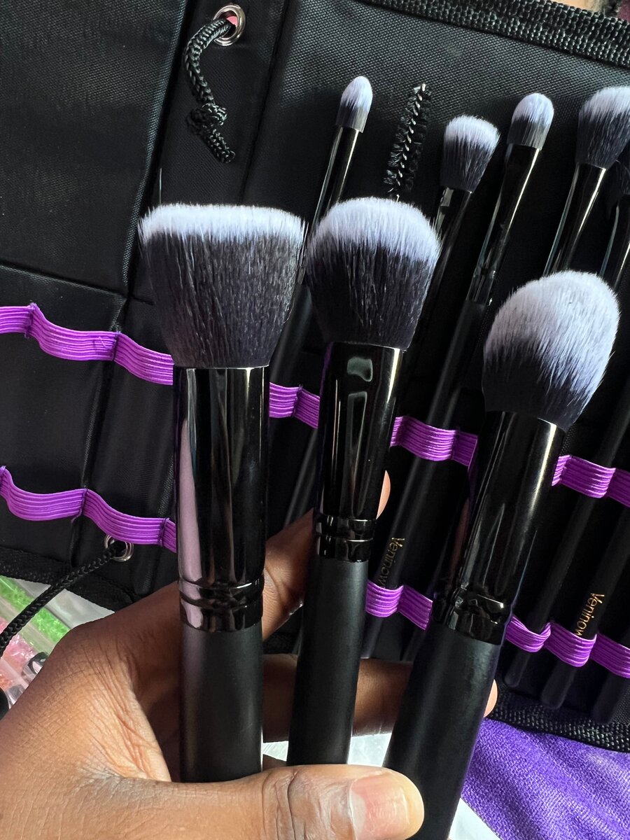 Set de pinceaux maquillage 12 pièces