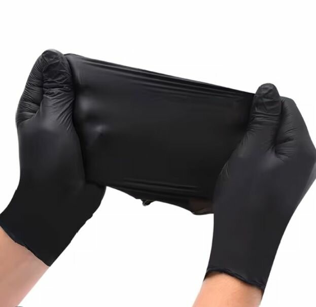 Gants Jetables Noirs Résistants