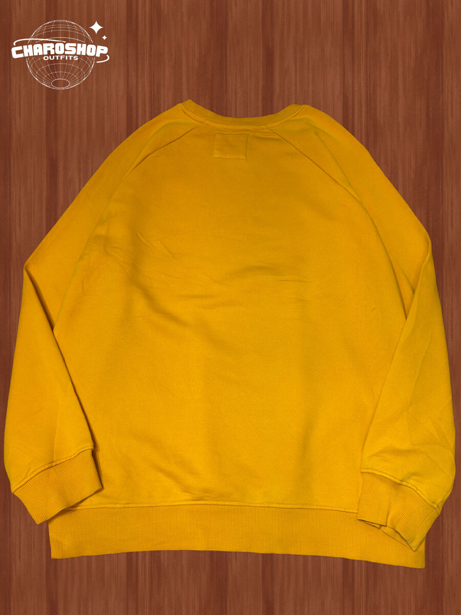 Sweat-shirt jaune vif unisexe