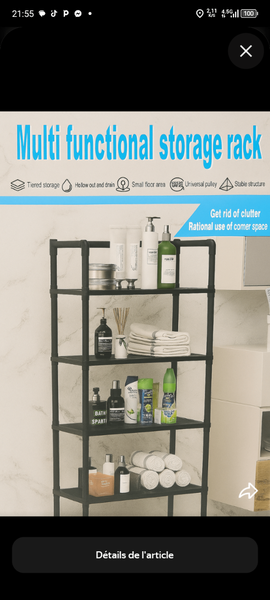 Étagère de rangement multifonction